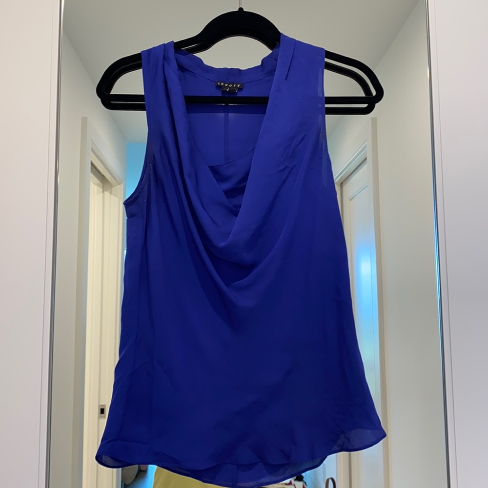 Theory cowl neck tank